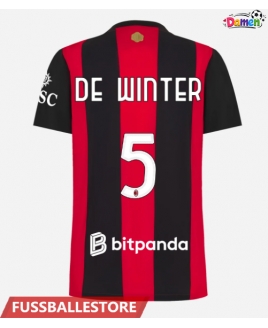 Günstige AC Milan Koni De Winter #5 Heimtrikot Damen 2026-27 Kurzarm